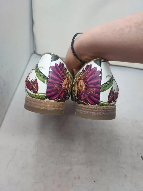 Christian Louboutin MENS White Dandyswing Floral Loafer - Picture 10 of 11